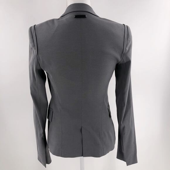 Twin Set Italy Suit Jacket Blazer Grey Jersey Women's Sz S NEW $680 - Picture 6 of 9